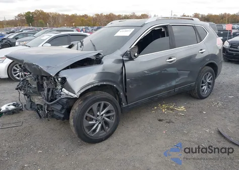 2016 Nissan Rogue Sl z USA, uszkodzony, nr VIN 5N1AT2MV8GC772392